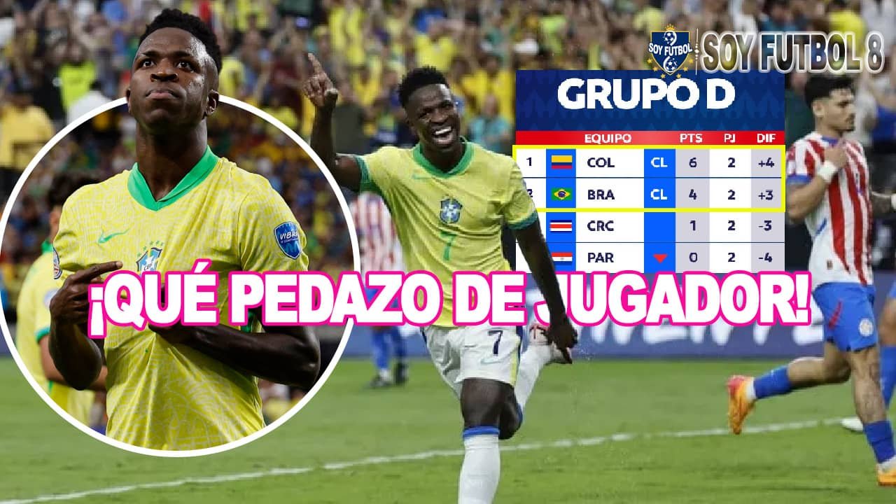 Brasil golea a Paraguay y tiene virtual pase a Cuartos de Final