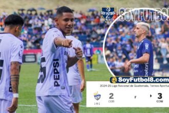 Comunicaciones gana 2-3 a Cobán Imperial Doblete de Lemus