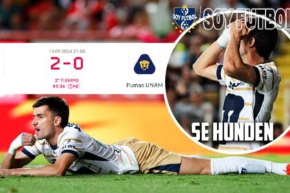 Pumas Sufre Tercera Derrota Consecutiva