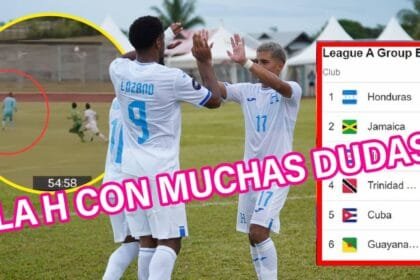 Honduras superó 3-2 a Guyana y dejando muchas dudas
