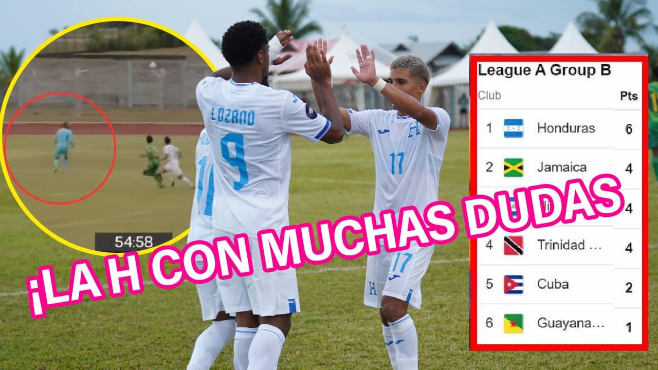 Honduras superó 3-2 a Guyana y dejando muchas dudas