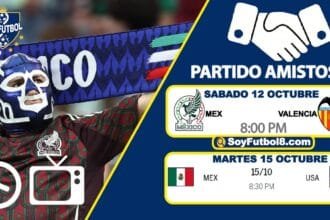 Partido Mexico Hora y Canal dónde ver