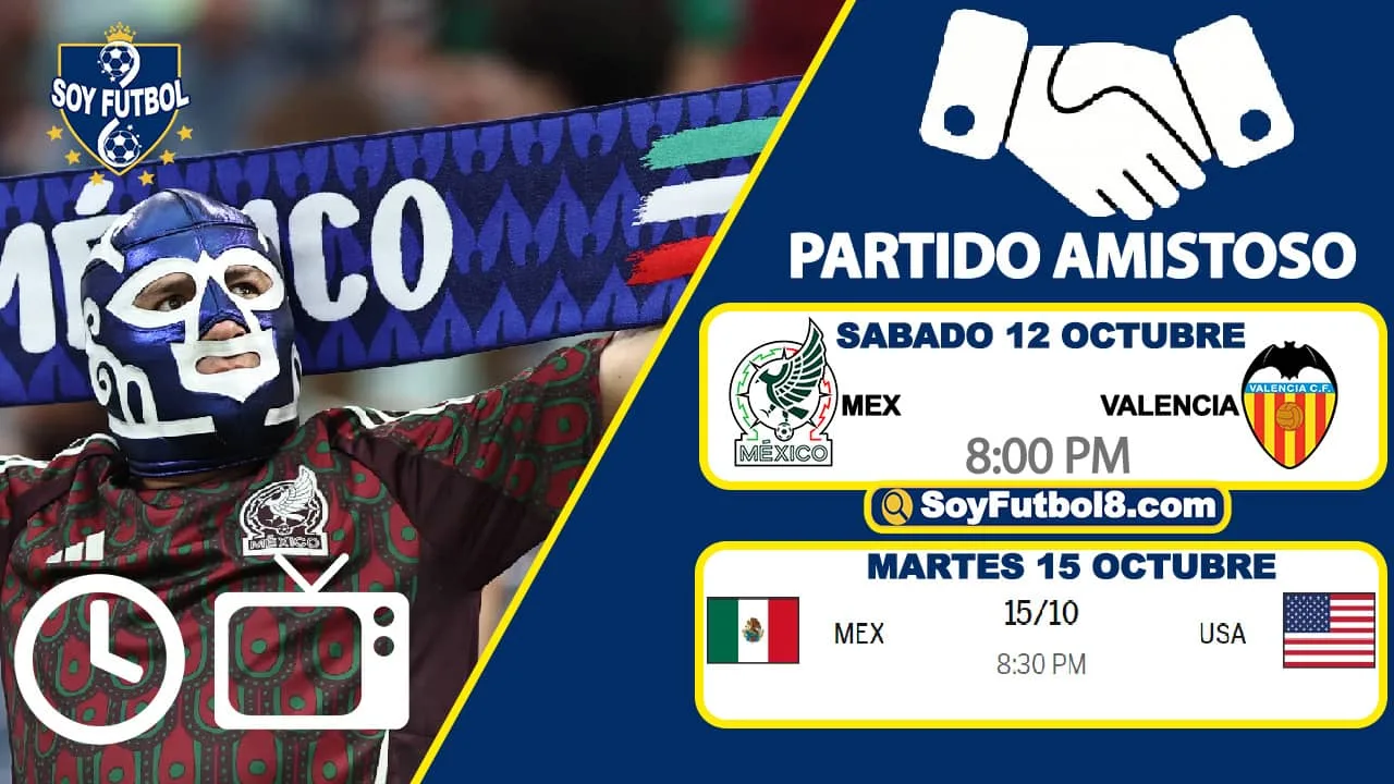 Partido Mexico Hora y Canal dónde ver