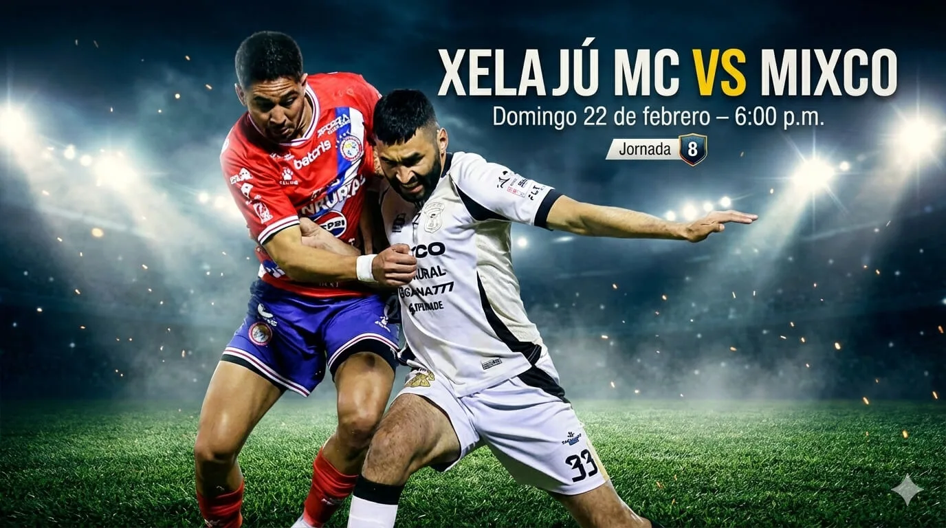 Xelajú MC vs Mixco partido Jornada 8 Torneo Clausura 2026 estadio Mario Camposeco